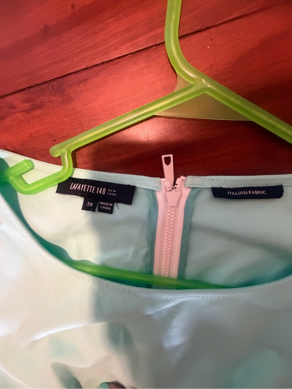 Lafayette 148 New York Mint Green Fit-and-Flare Dress - Picture 6 of 10